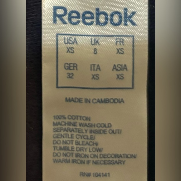 💙 Reebok Cotton Workout Pants, Size: XS - Picture 5 of 5